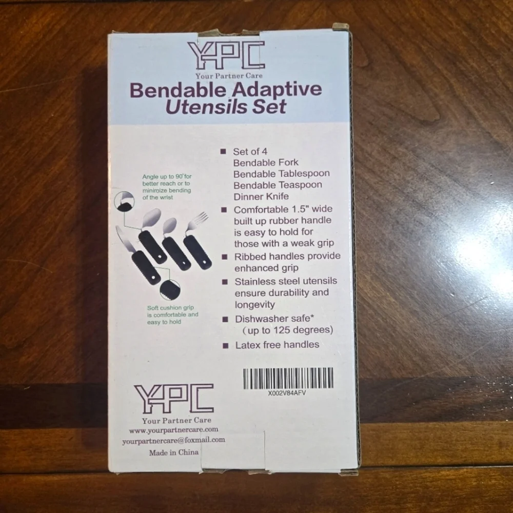 YPC Bendable Adaptive Utensils Set NTW Great for elderly or handicapped Eating